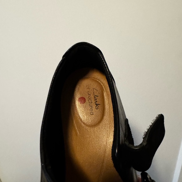 Dark brown Women's Mary Jane Shoes Clarks size 7.5 US 38 EURO - Picture 4 of 8